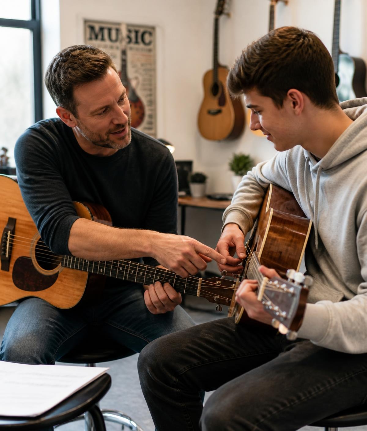 Music Teacher and Student